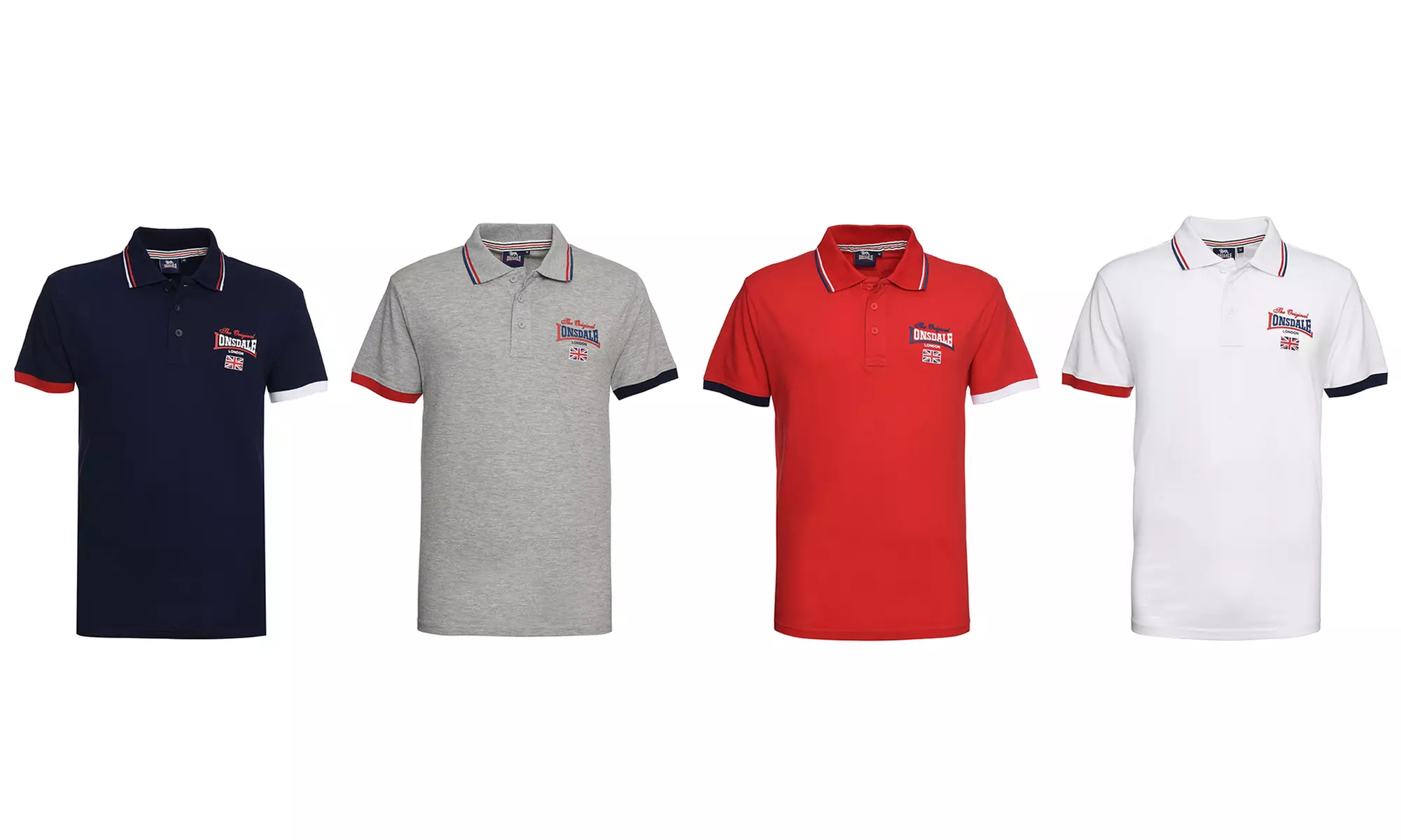 Two-Pack of Lonsdale Cotton Polo Shirt - Primary Image