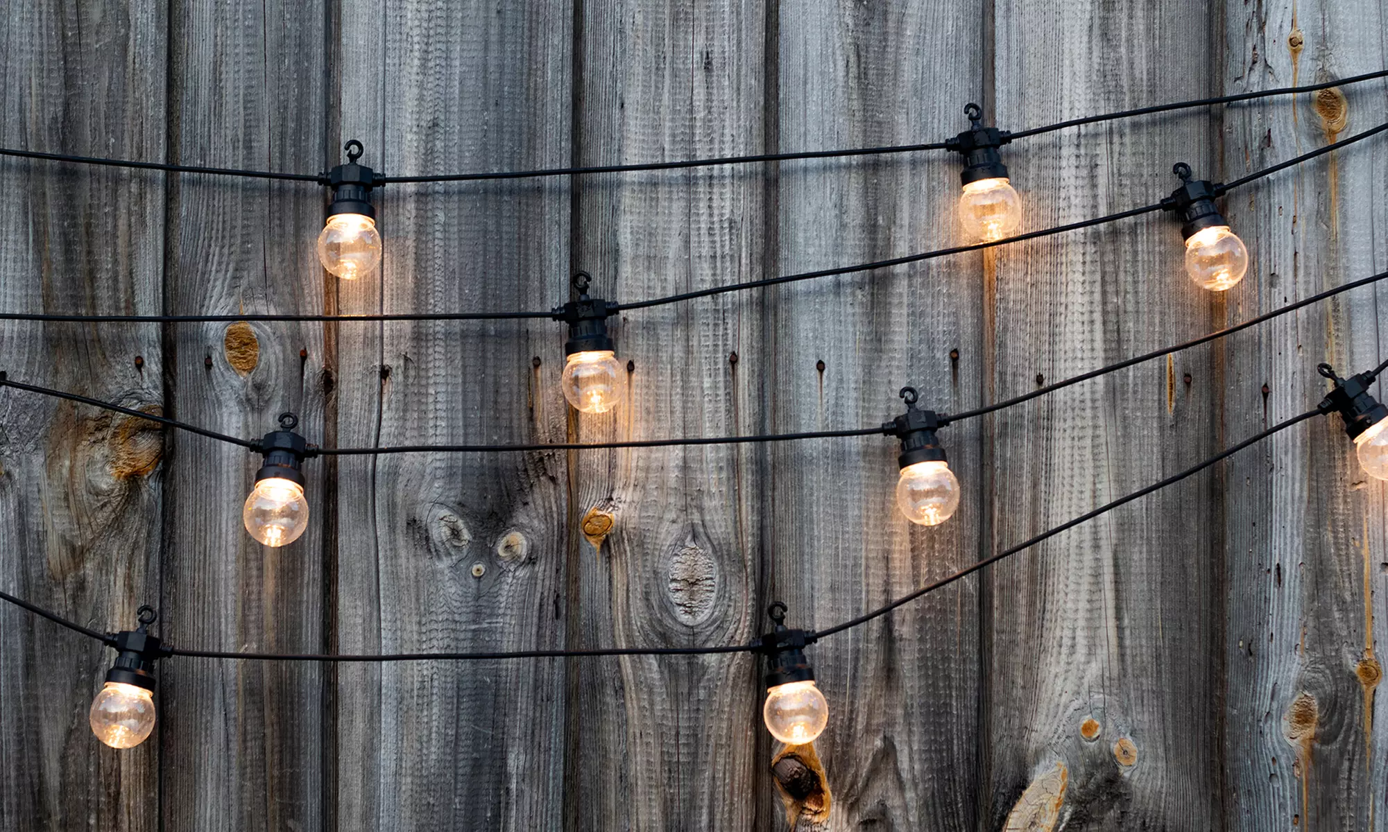 Guirlande 20 globes de jardin à LED