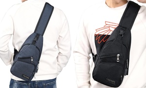 Crossbody Backpack with USB Port