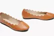 Sociology Madison Scalloped Flat Ballet Shoes (Size 9.5) - Second Medium