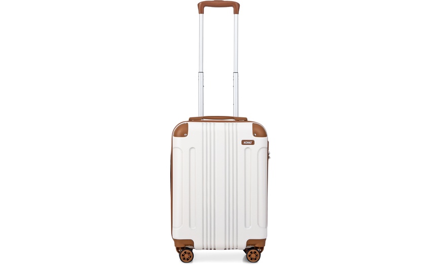 Image 2: One or Three Kono Cream-Coloured Luggage Suitcases
