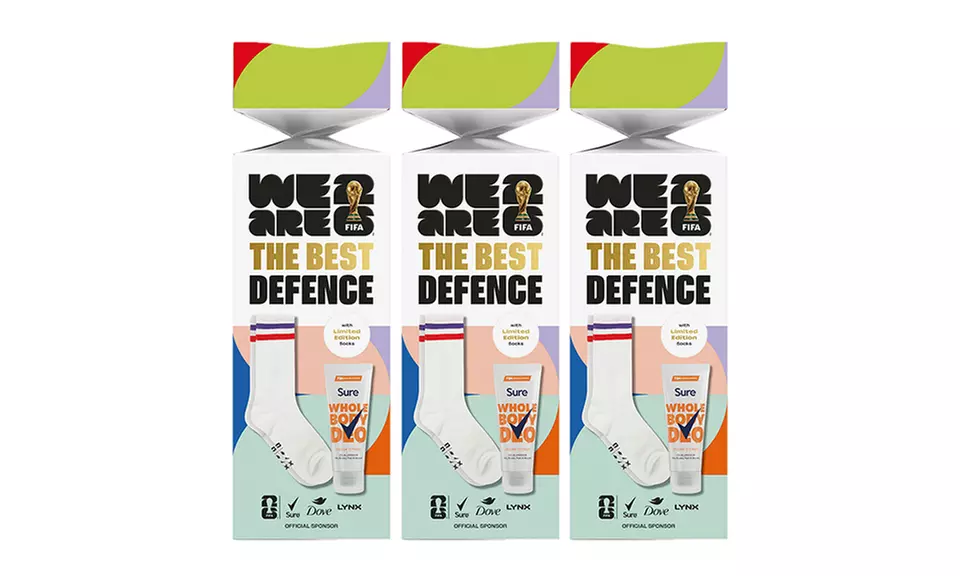 The Best Defence FiFA Gift Mens Whole Body Deodorant & Socks Gift Set