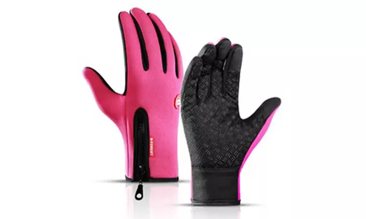 Touchscreen handschoenen met rits