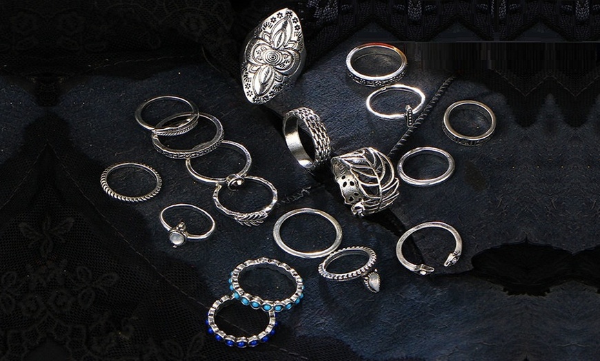 Image 4: Bohemian Rings Set