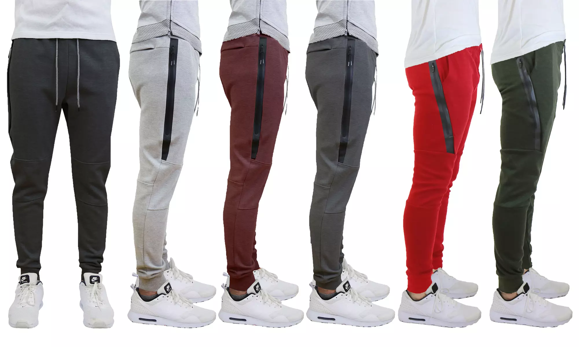 Galaxy By Harvic Men's Slim-Fit Tech Fleece Joggers (S-2XL) - Primary Image