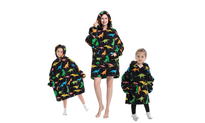 Image 23: Matching Family Snuggle Hooded Blanket