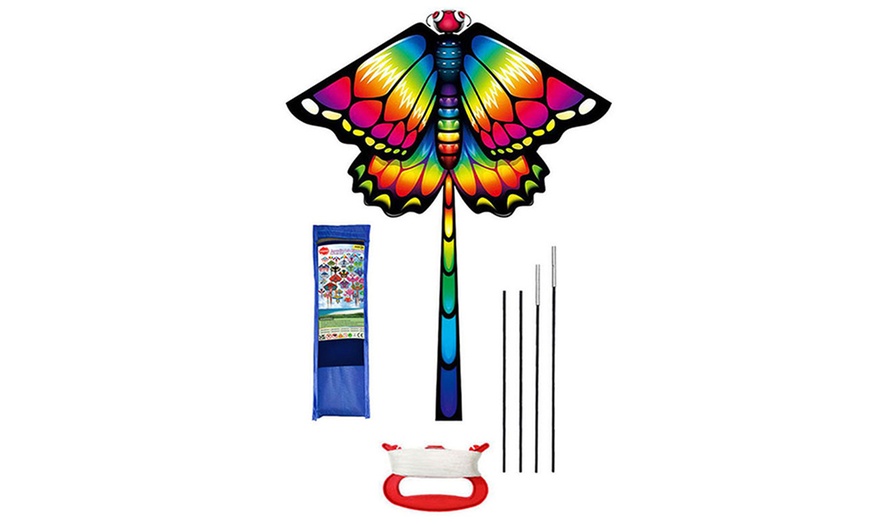 Image 8: Assorted Flying Kites with Tail for Kids and Adults