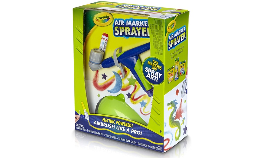 Image 4: Crayola Air Marker Sprayer - Kids Airbrush Kit