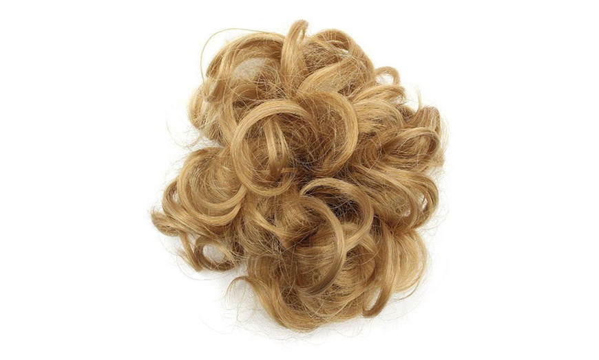 Image 3: Messy Bun Scrunchie Hair Extension