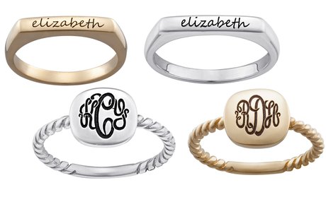 Up to 60% Off Personalized Stackable Rings