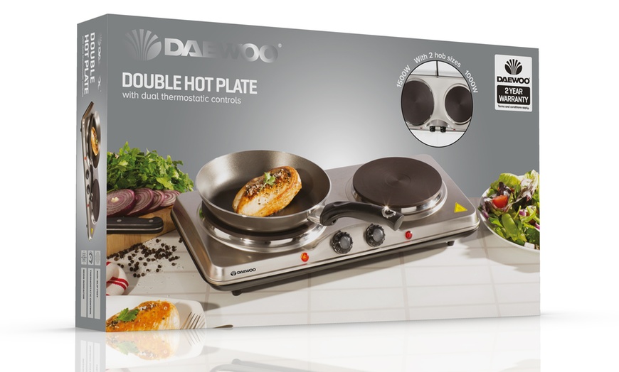 Image 4: Daewoo Double Hot Plate