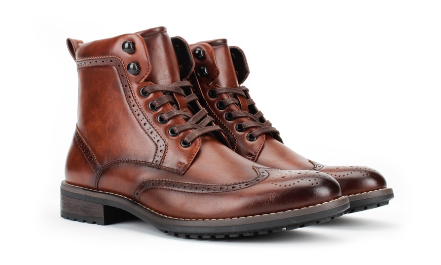 Vincent cavallo men's combat cheap dress boots