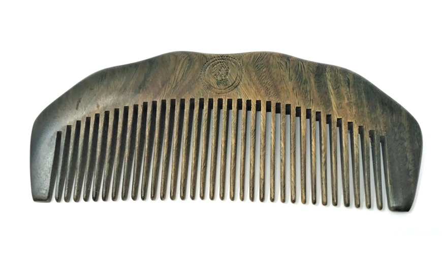 Image 4: Carved Wooden Beard Combs