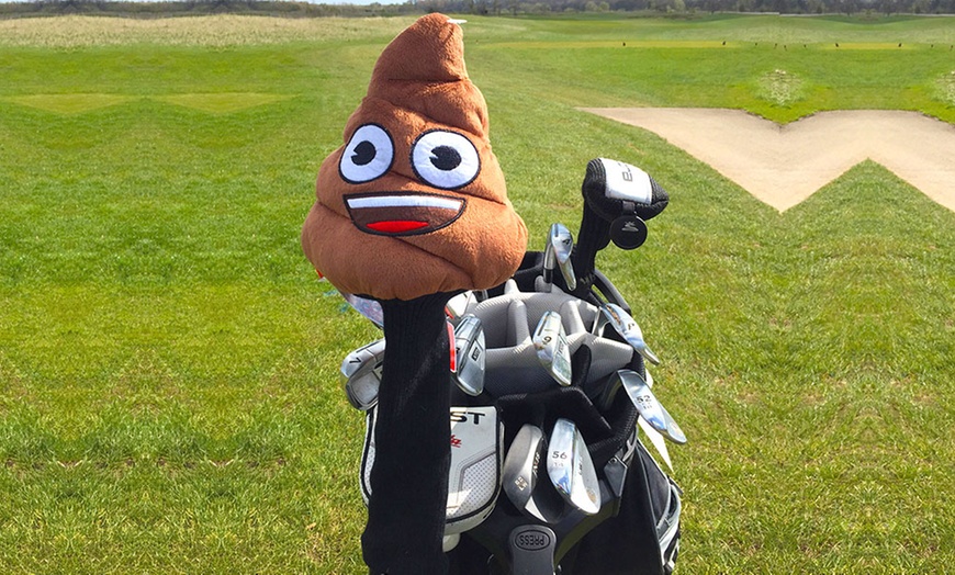 Image 1: Emoji Poop Golf Set 