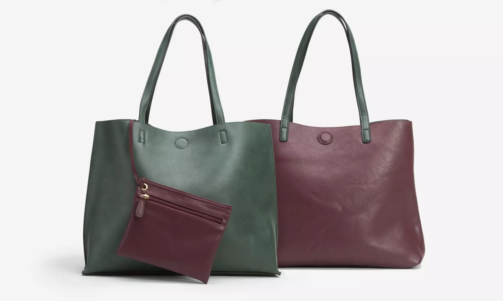 Sociology Reversible Tote with Matching Wristlet - Primary Image