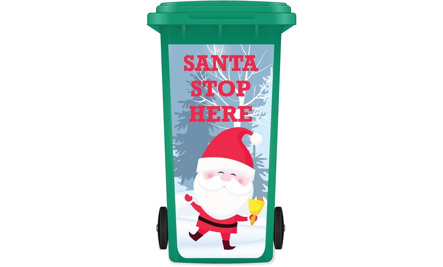 Image 13: Christmas Wheelie Bin Sticker