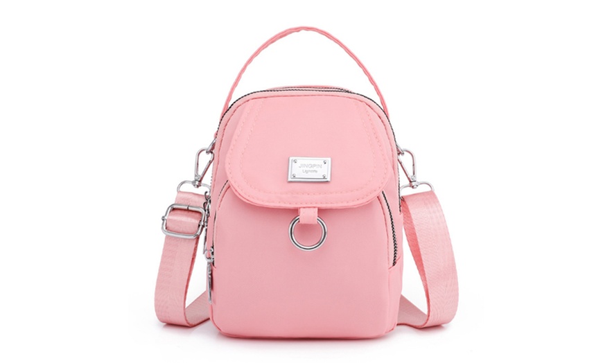 Image 10: Crossbody Zipper Shoulder Bag for Women