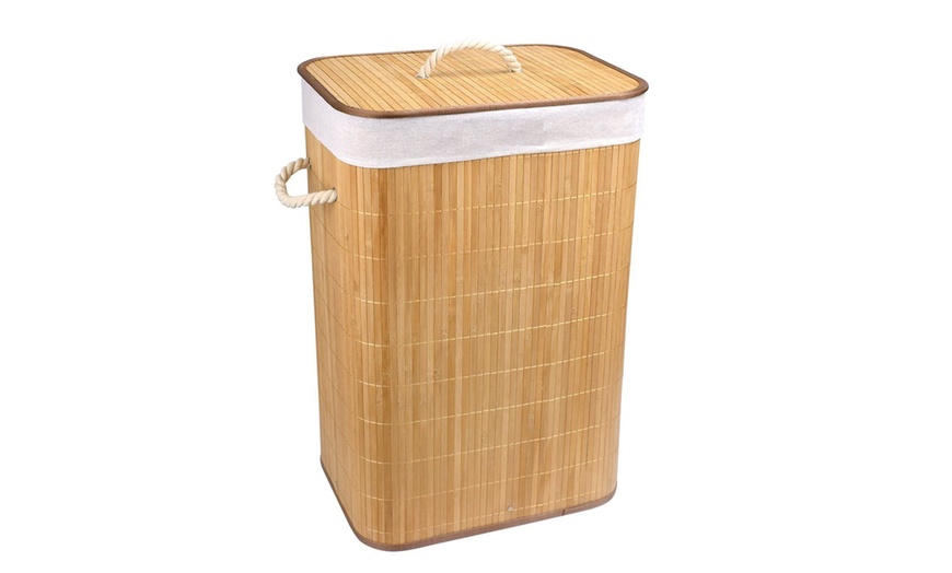 Image 3: Bamboo Laundry Basket