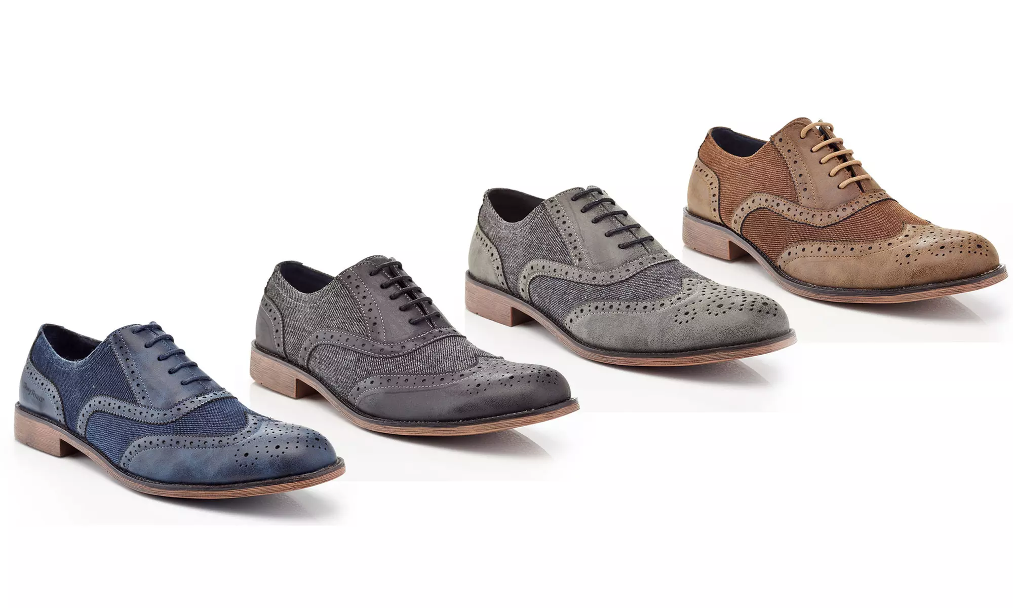 Henry Ferrera Men's Two-Tone Casual Oxford Shoes - Primary Image