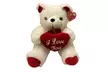Valentine's Day Plush Bear with Embedded Heart - Second Medium