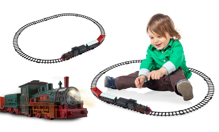 Image 3: Electric Western Train Set