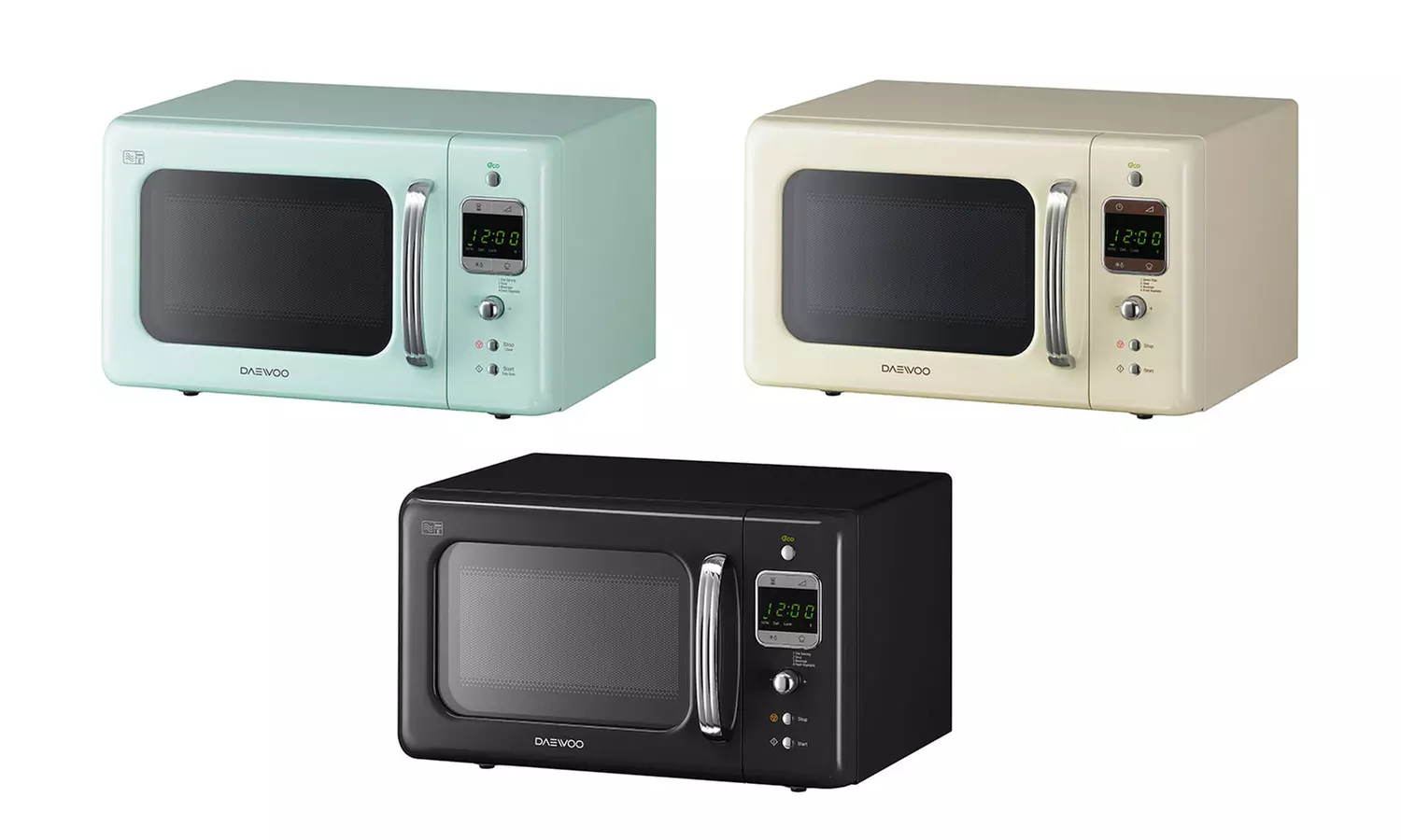 Daewoo Retro-Style Microwave in Choice of Colour for £57.98 With Free Delivery - Primary Image