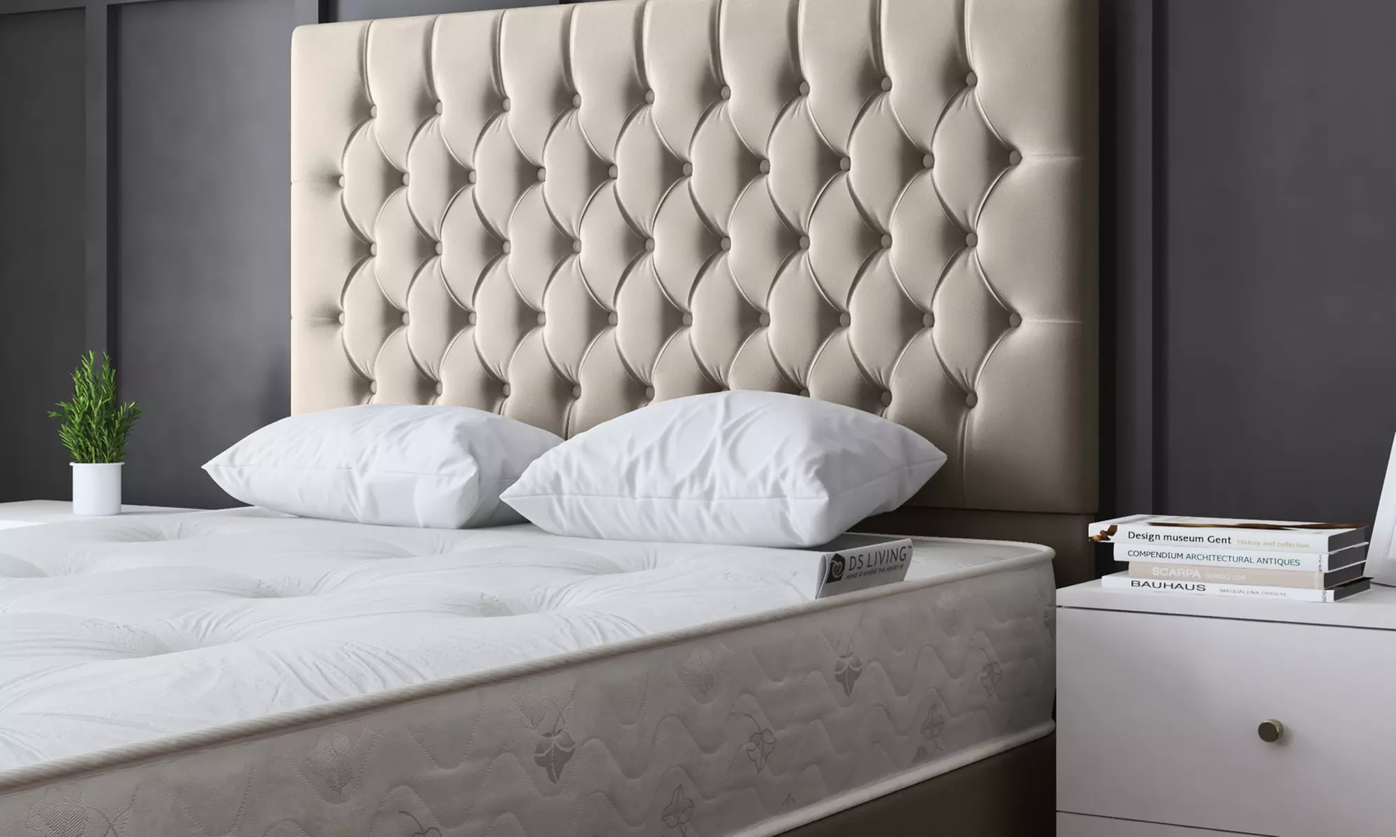 Seraphine Chesterfield Divan Bed with Four Drawers