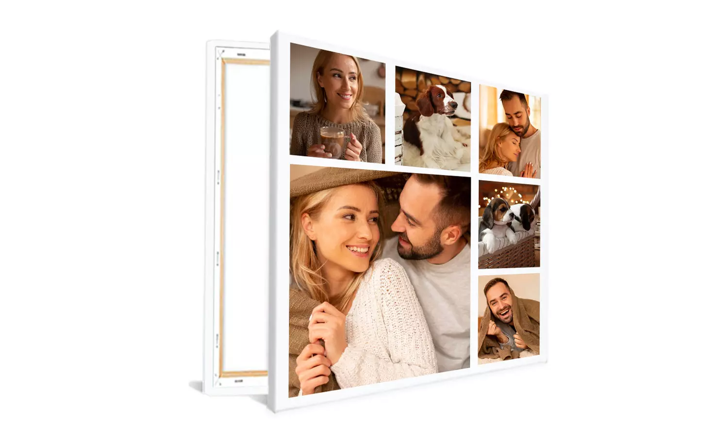 Personalisierbare Foto-Collage auf Leinwand