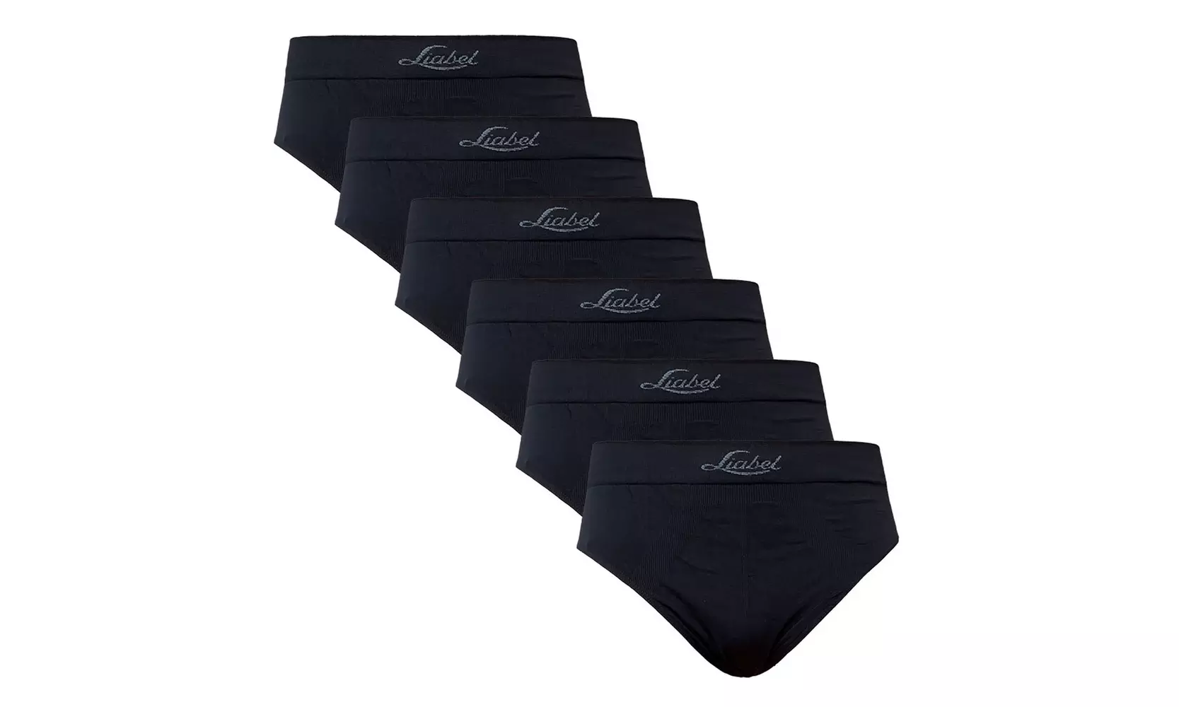 Set da 6 boxer o slip in cotone bielastico Seamless Liabel