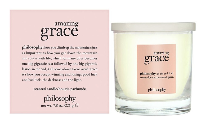 Image 1: Philosophy Amazing Grace Candle