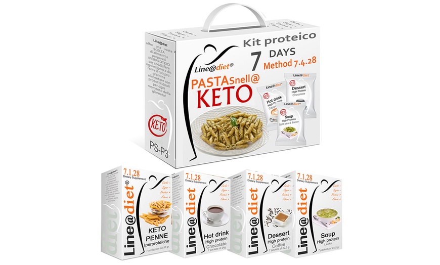 Image 8: Line@ 7-Tage-Protein-Diät-Kit mit Keto Pasta (bis zu 69,40€/kg)