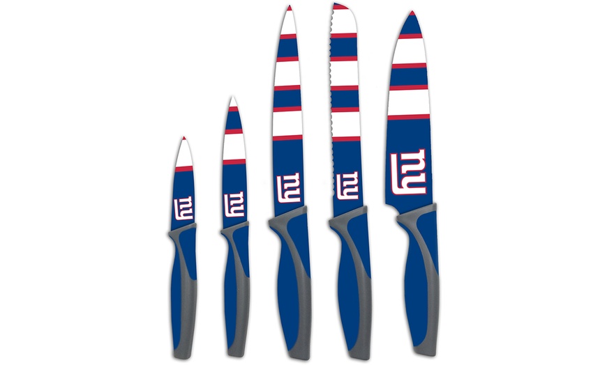 Image 63: The Sports Vault NFL Kitchen Knife Set (5-Piece)