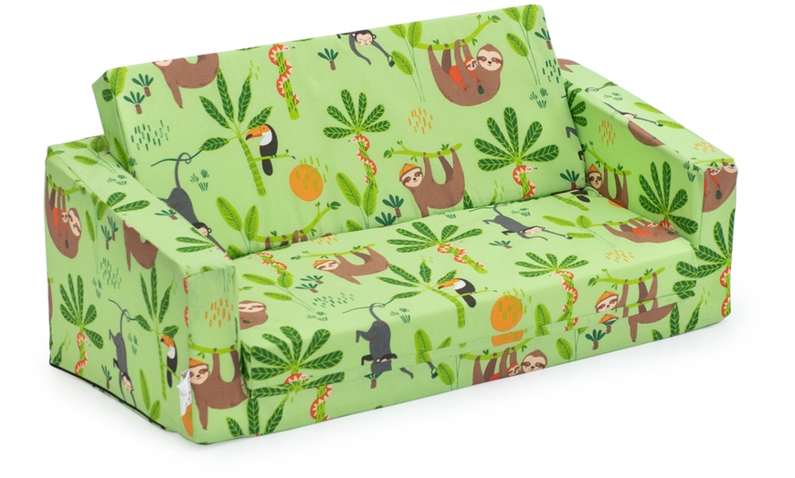 Image 7: Kids' Fold-Out Mini Sofa Bed