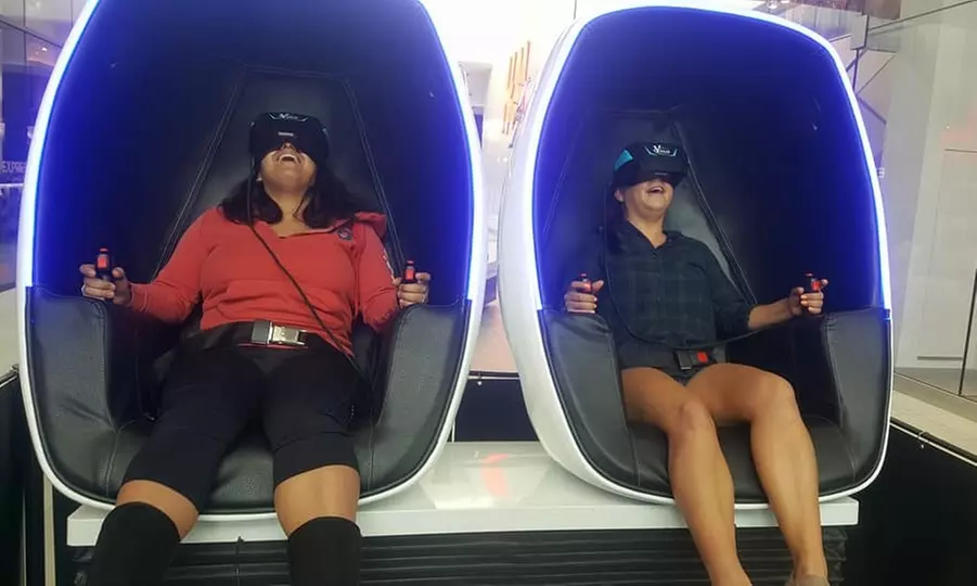 One, Two, or Four 9D Virtual Experience Rides with Optional Take-Home Goggles at VR Is Life (Up to 39% Off) - Primary Image