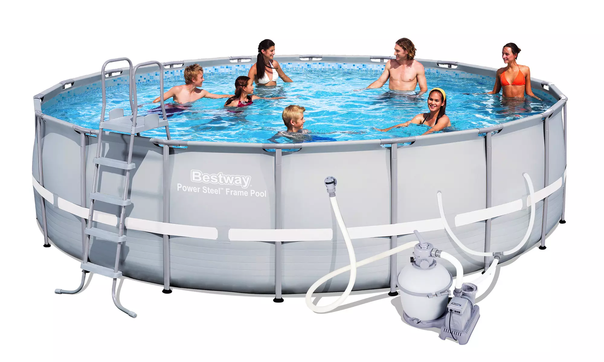 Bestway Power Steel Above-Ground Pools - Primary Image