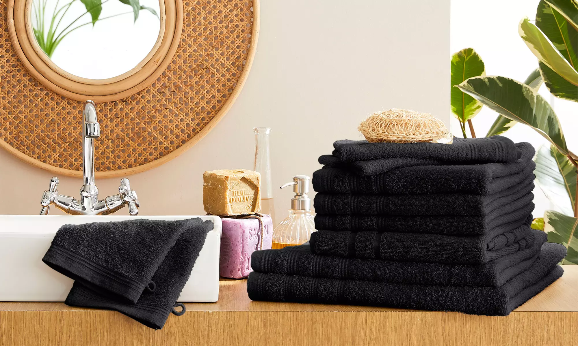 Pack complet serviettes éponge 10 pièces