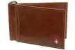 Alpine Swiss Leather RFID-Protected Bifold or Spring Money-Clip Wallet - Second Medium