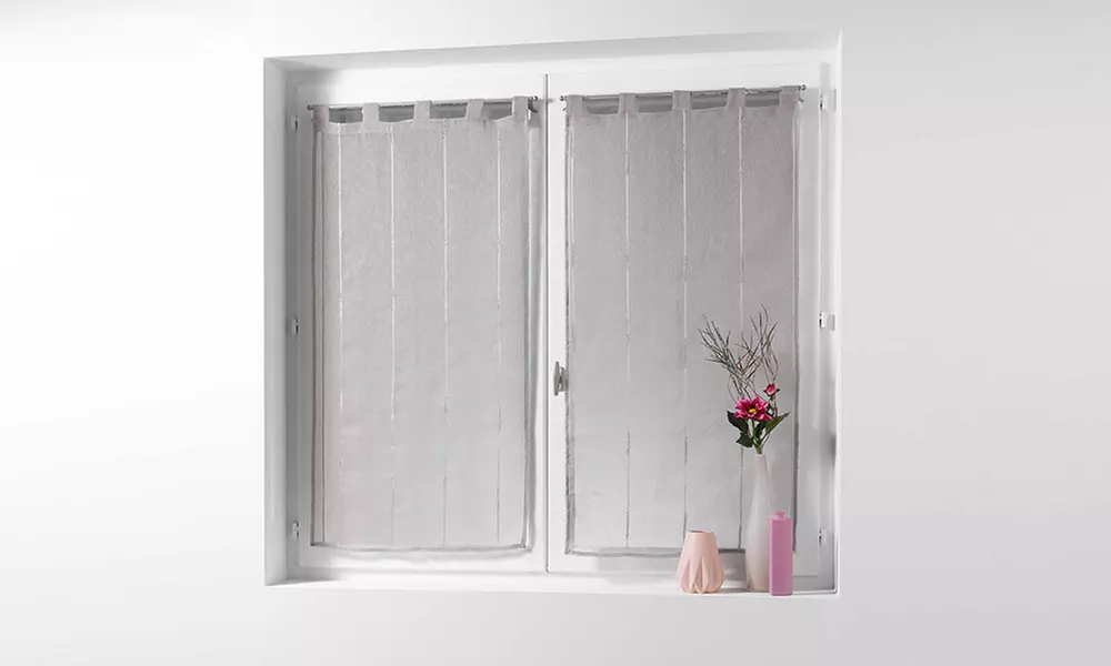 Paire de voilage sablé à passant - Second Medium