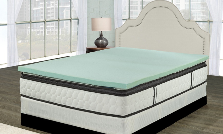 Image 1: ViscoLogic Mattress Topper