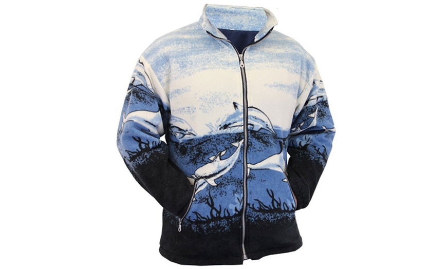 Image 3: Animal Fleece Printed Jacket