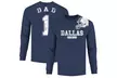 Men's #1 Dad Football Helmet Long Sleeve (S–2XL) - Second Medium