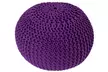 100% Cotton Hand-Knitted Pouffe in Choice of Colour - Second Medium