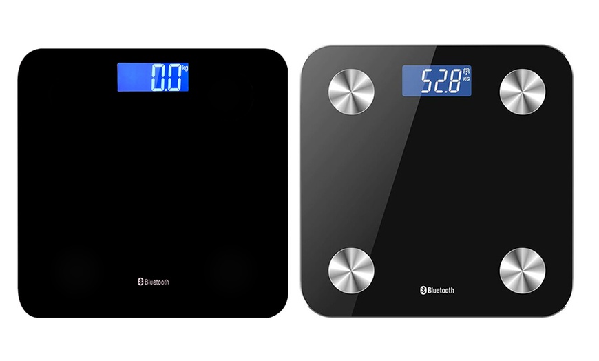 Image 1: Bluetooth Smart Bathroom Scales