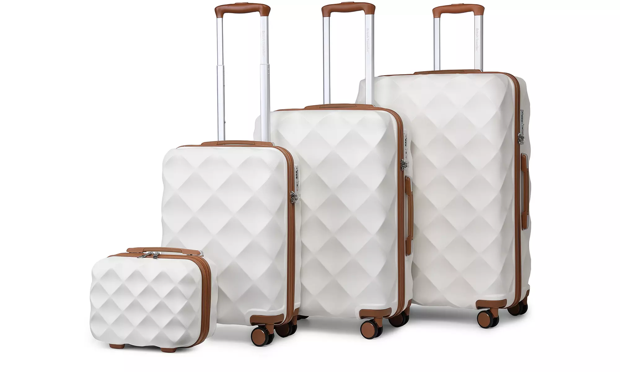 Set van 1, 2 of 4 koffers inclusief reistassen