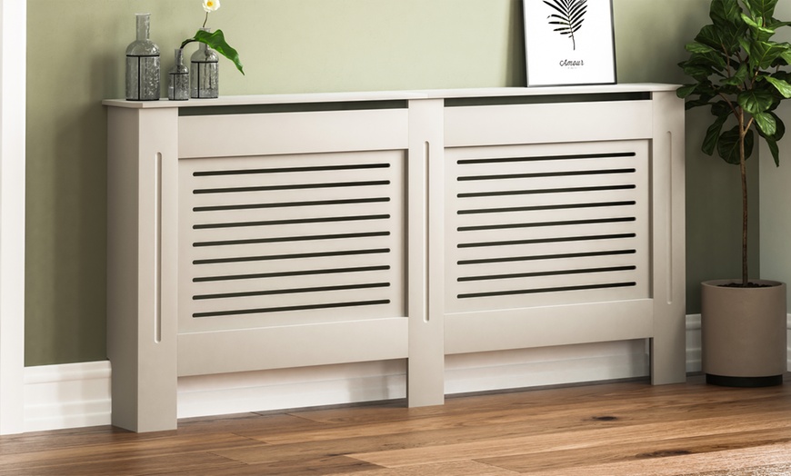 Image 8: Vida Designs Grey Radiator Cover