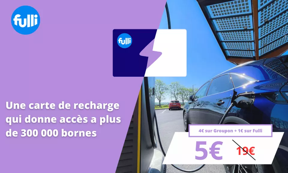 Rechargez sans contrainte : payez 4 € et obtenez une carte e-recharge Fulli by APRR à 1 € (79% de réduction) - Primary Image