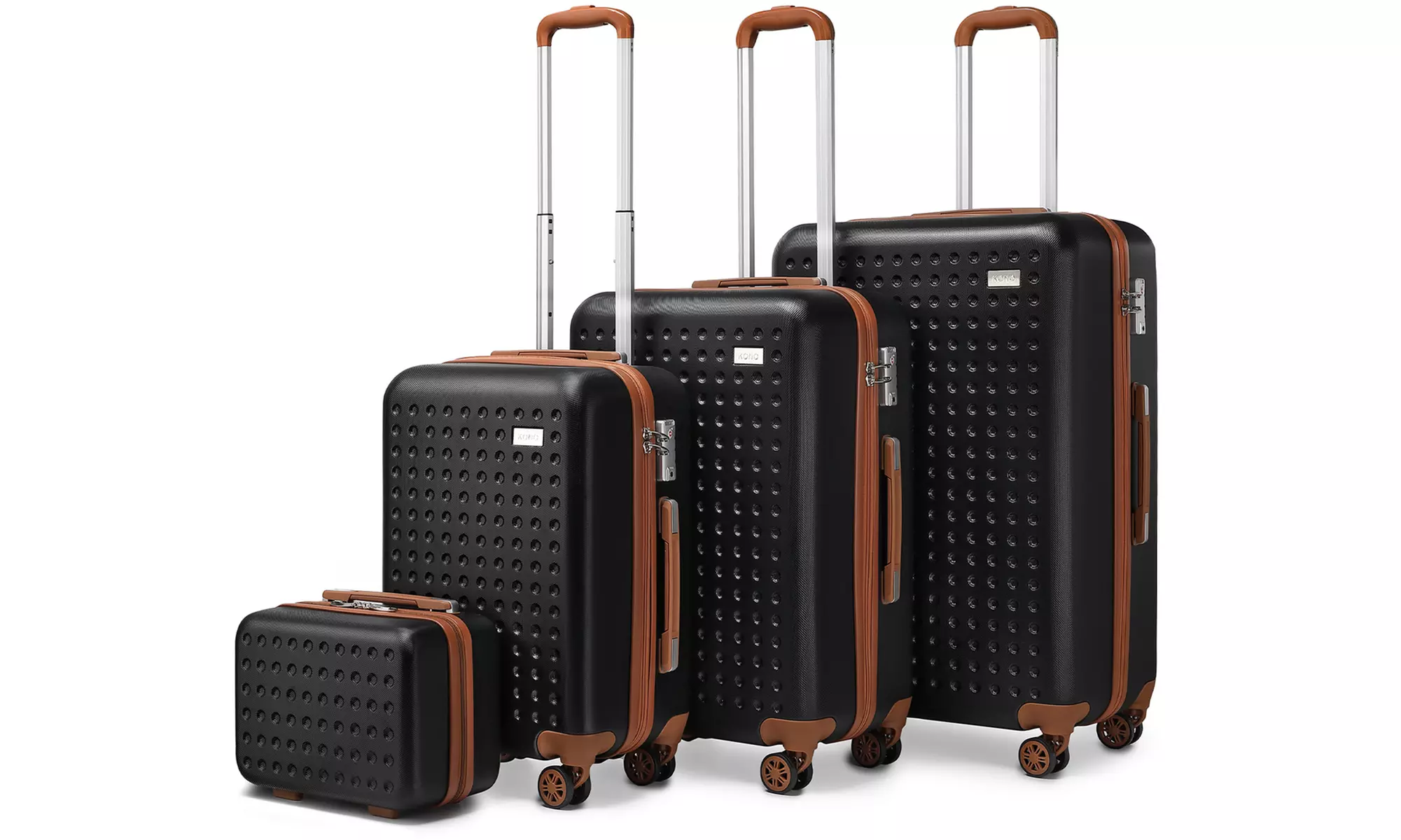 1 of 4 koffers met harde buitenkant