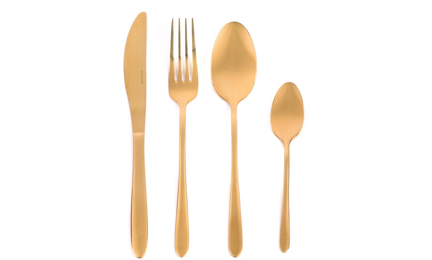 Image 5: Salter Gold-Plated Cutlery Set