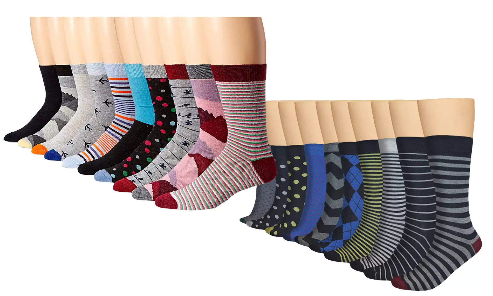 3KB Men's Dress Socks Variety Pack (10-Pair) - Primary Image
