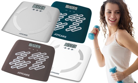 Bilance Joycare con calcolo del grasso corporeo e di altri valori essenziali, disponibili in 4 modelli
